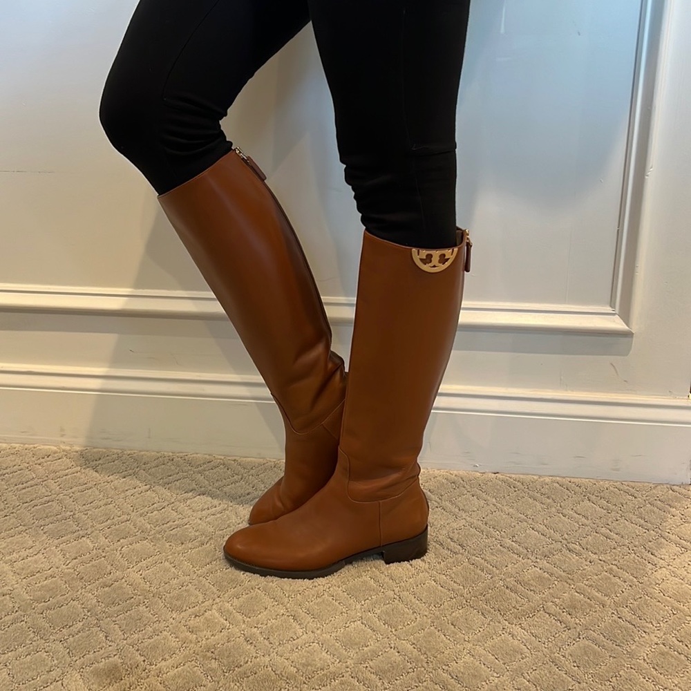 COPY - Only worn one time, great color riding boot